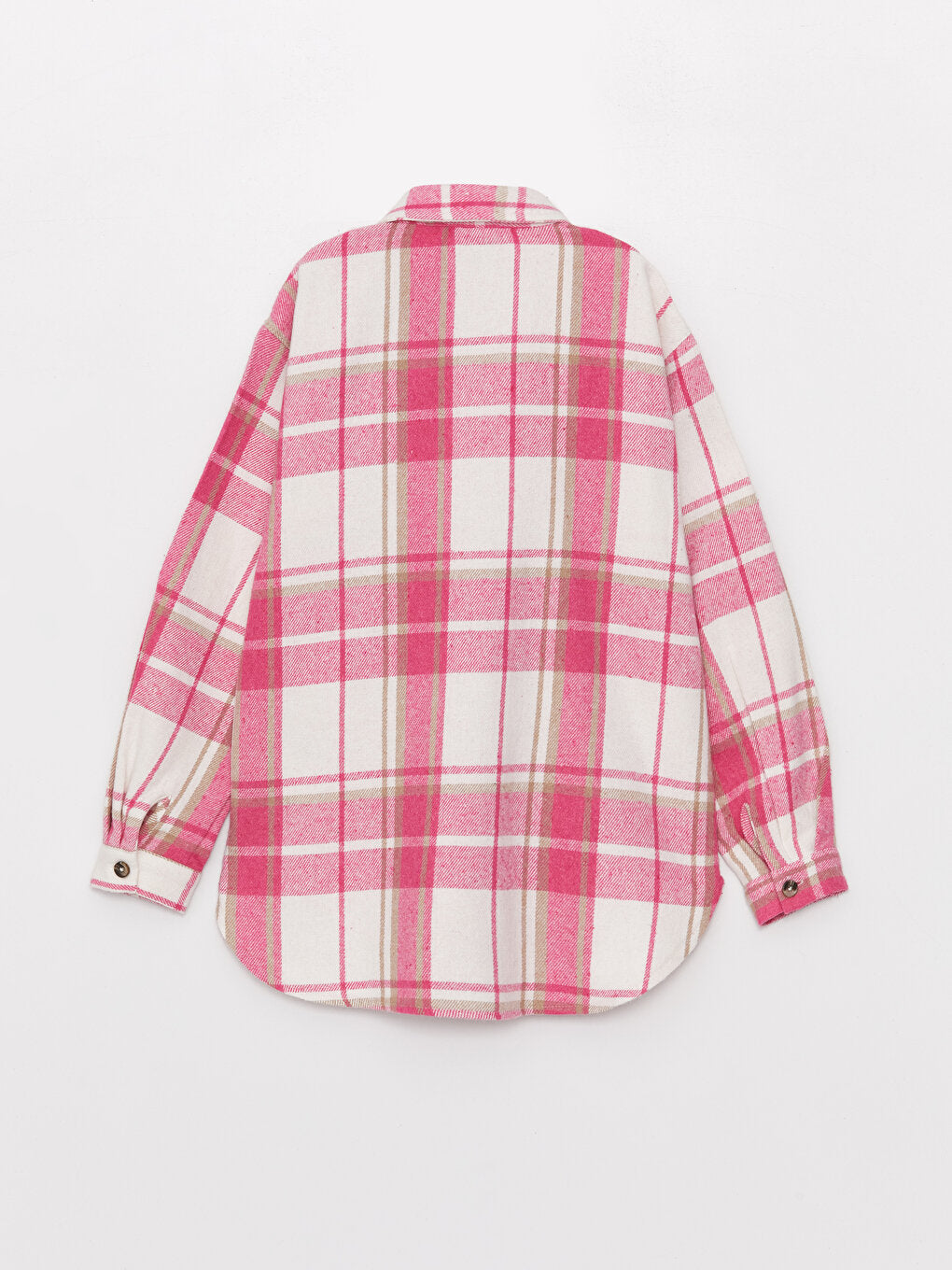 Plaid Long Sleeve Girl's Shirt Jacket