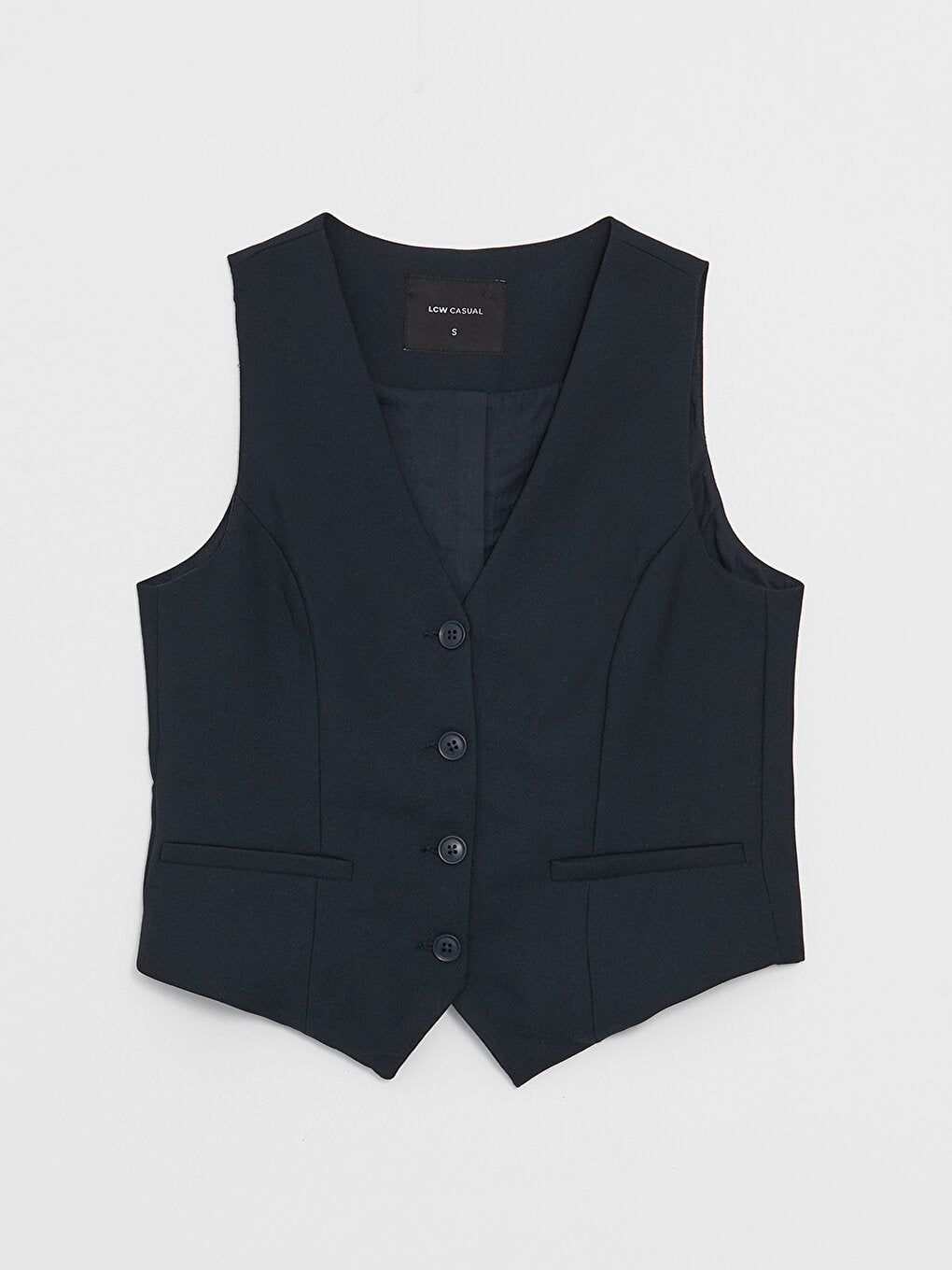 Women's V-Neck Plain Classic Vest