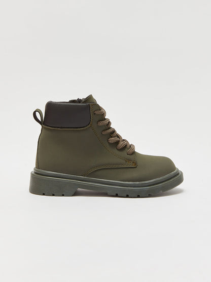 Lace-Up Thick Sole Boy's Boots