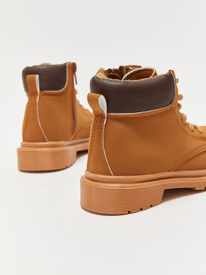 Lace-up Thick Sole Boy's Boots