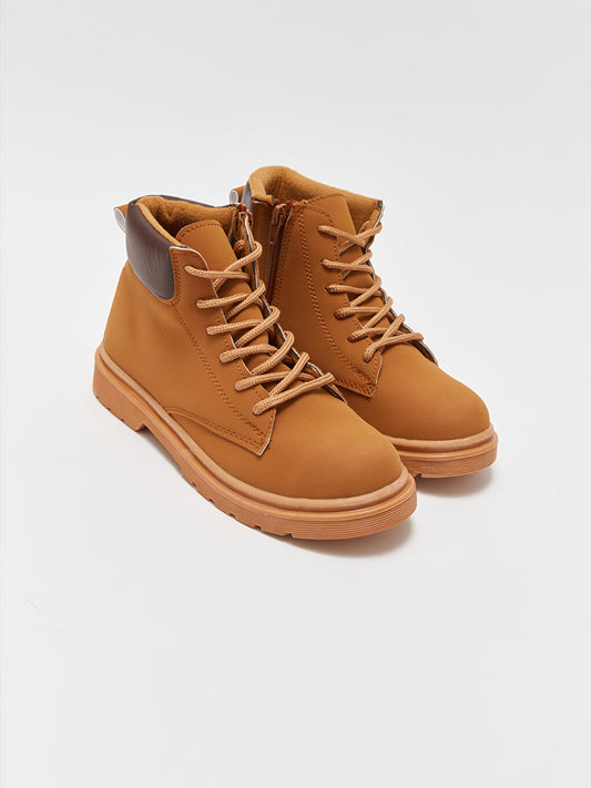 Lace-Up Thick Sole Boy's Boots