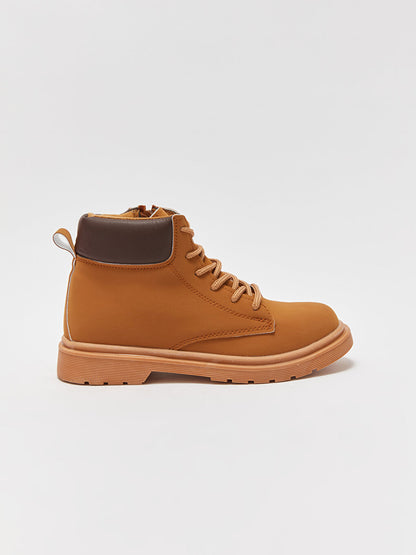 Lace-Up Thick Sole Boy's Boots