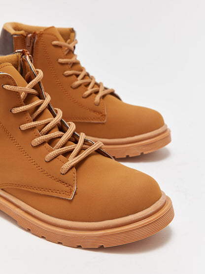 Lace-Up Thick Sole Boy's Boots