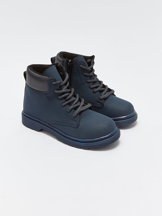 Lace-up Thick Sole Boy's Boots