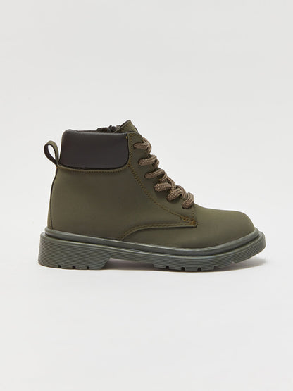 Lace-Up Thick Sole Boy's Boots