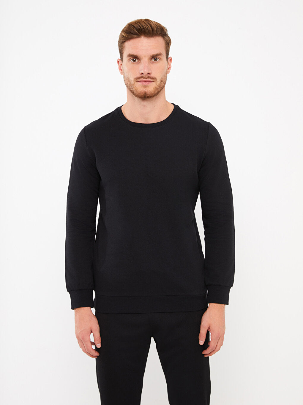 Crew Neck Long Sleeve Men's Sweatshirt