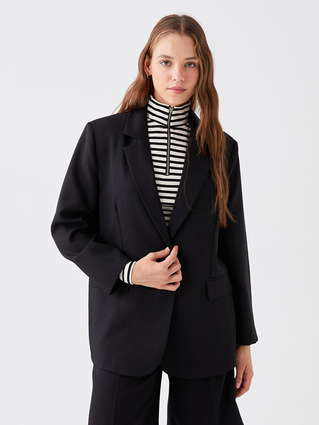 Women's Plain Blazer Jacket