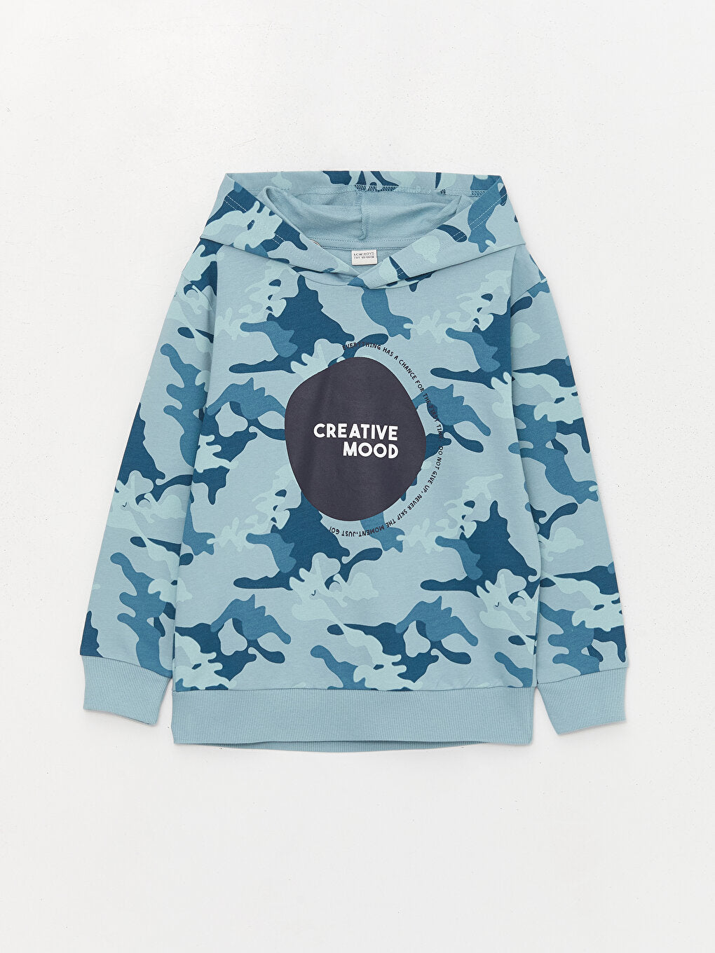 Printed Long Sleeve Boys Hoodie