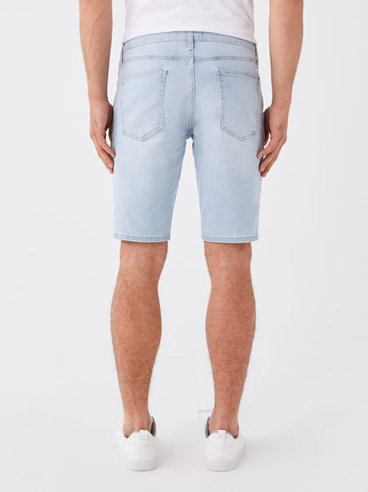 Slim Fit Men's Jean Shorts