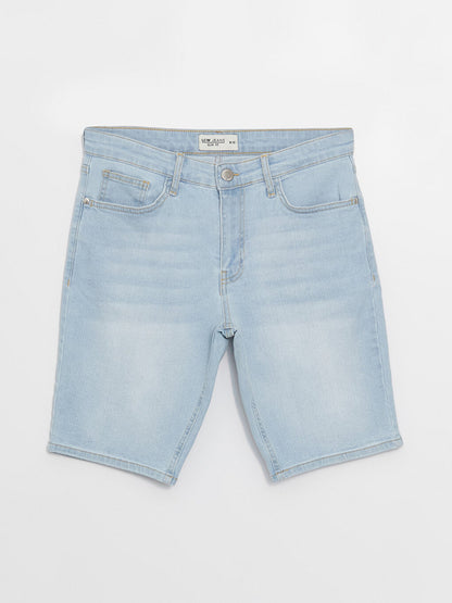 Slim Fit Men's Jean Shorts