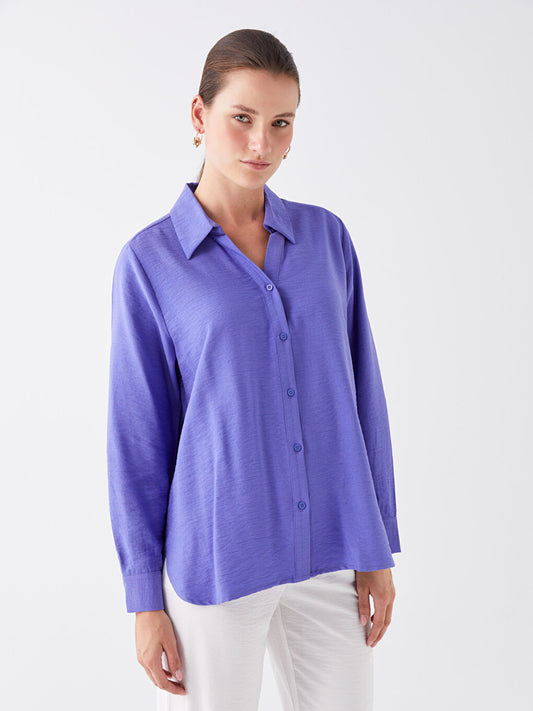 Plain Long Sleeve Women's Shirt