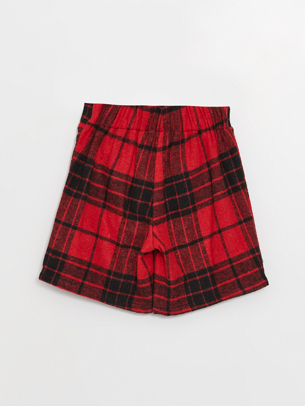 Plaid Girl's Shorts Skirt with Elastic Waist