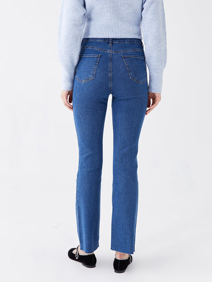 Straight Fit Women's Jean Trousers