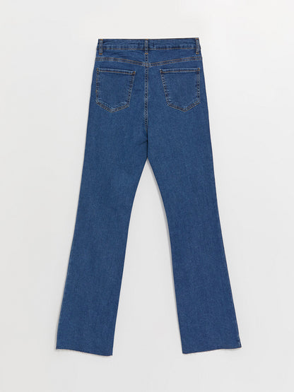 Straight Fit Women's Jean Trousers