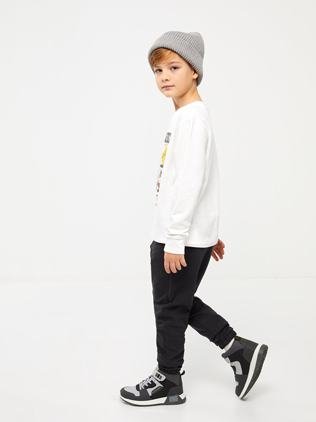 Boys' Jogger Sweatpants with Elastic Waist