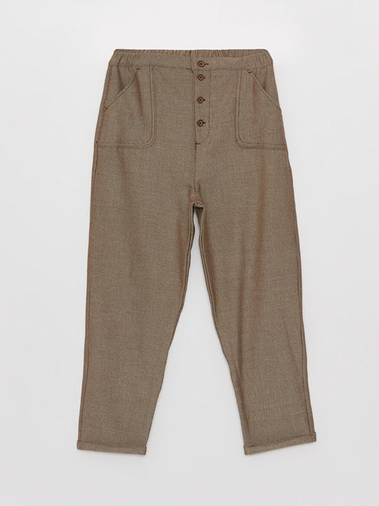 Comfortable Fit Elastic Waist Boy's Trousers