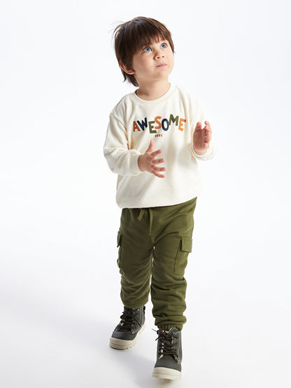 Basic Baby Boy Jogger Sweatpants with Elastic Waist