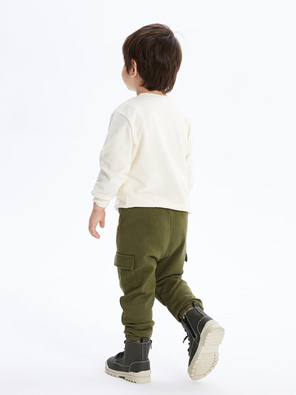 Basic Baby Boy Jogger Sweatpants with Elastic Waist