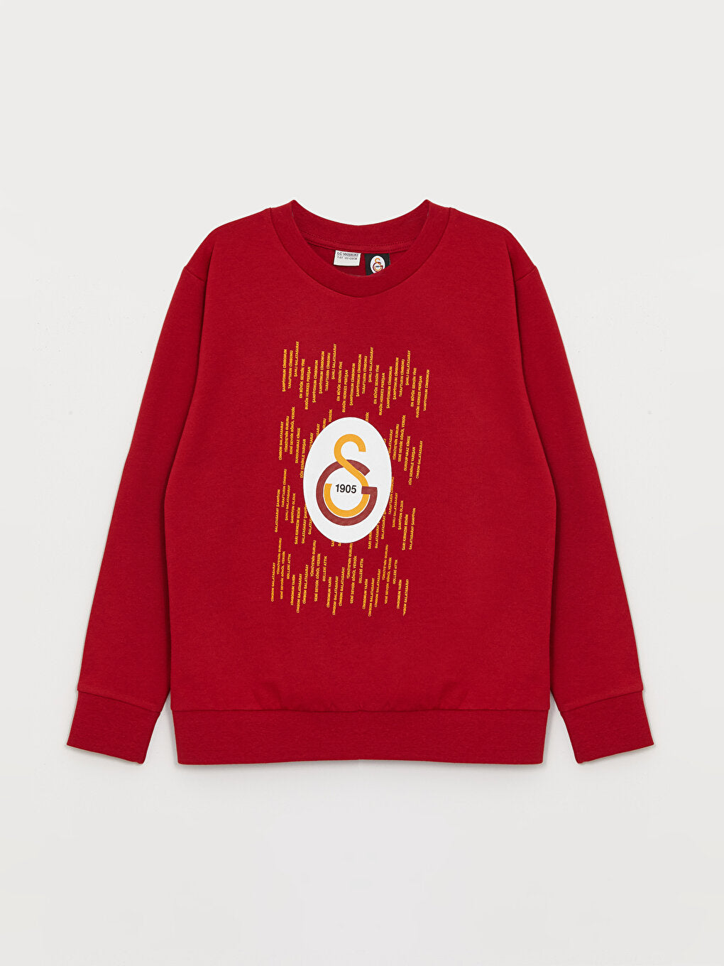 Crew Neck Galatasaray Printed Long Sleeve Boy's Sweatshirt