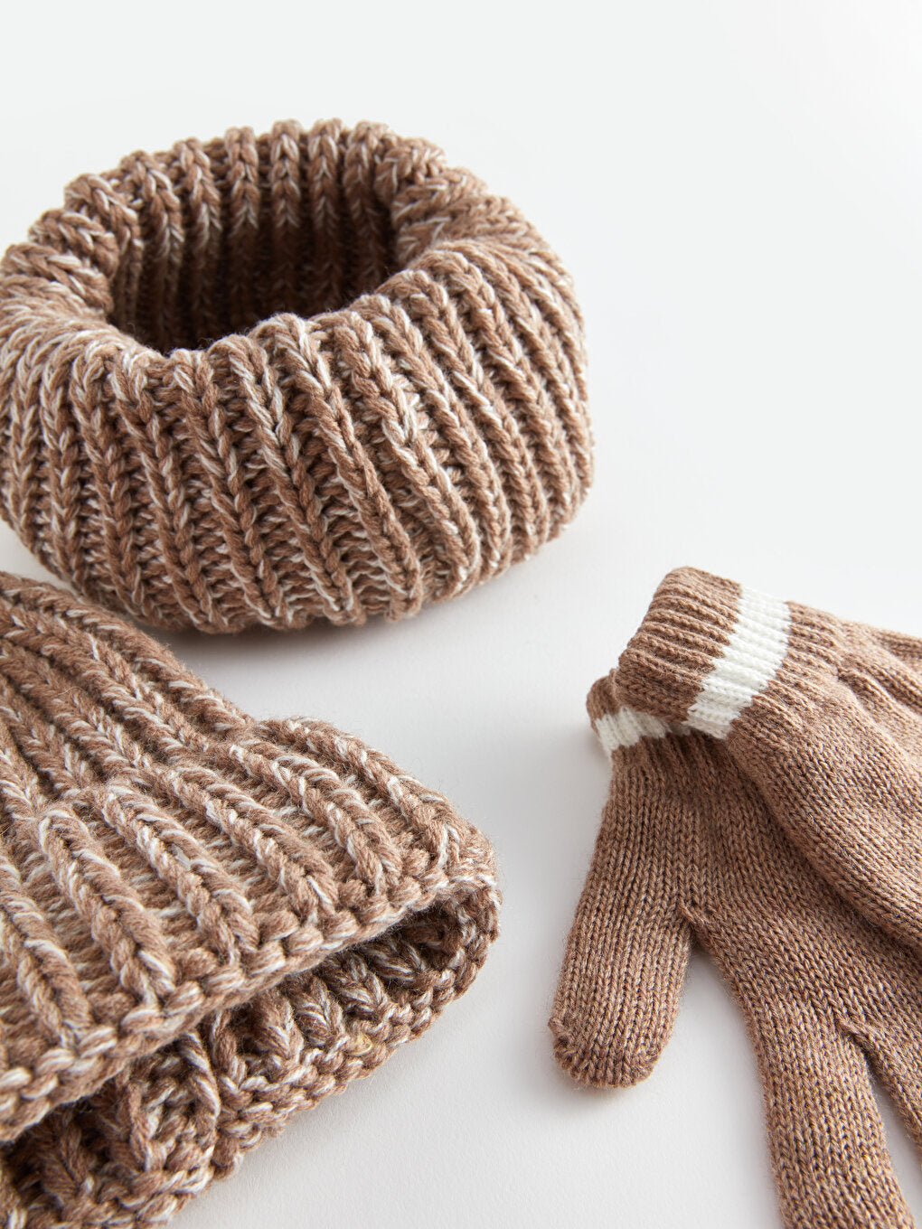 Boy's Beret, Gloves and Neck Collar