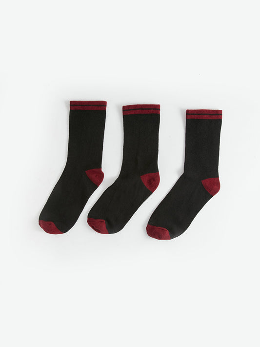 Color Blocked Boy Socks 3 Pack