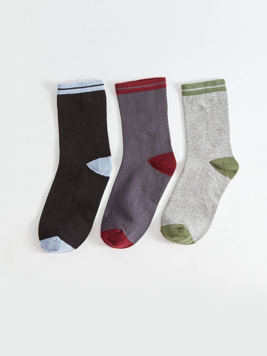 Color Blocked Boy Socks 3 Pack