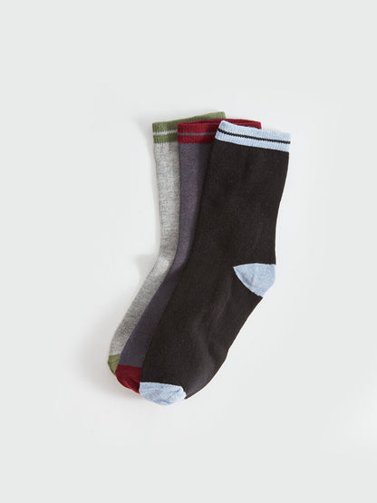 Color Blocked Boy Socks 3 Pack