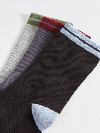 Color Blocked Boy Socks 3 Pack