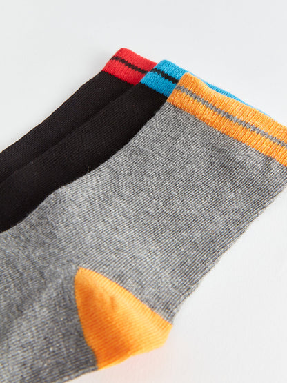 Color Blocked Boy Socks 3 Pack