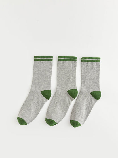 Color Blocked Boy Socks 3 Pack