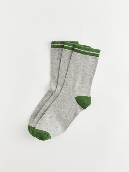 Color Blocked Boy Socks 3 Pack