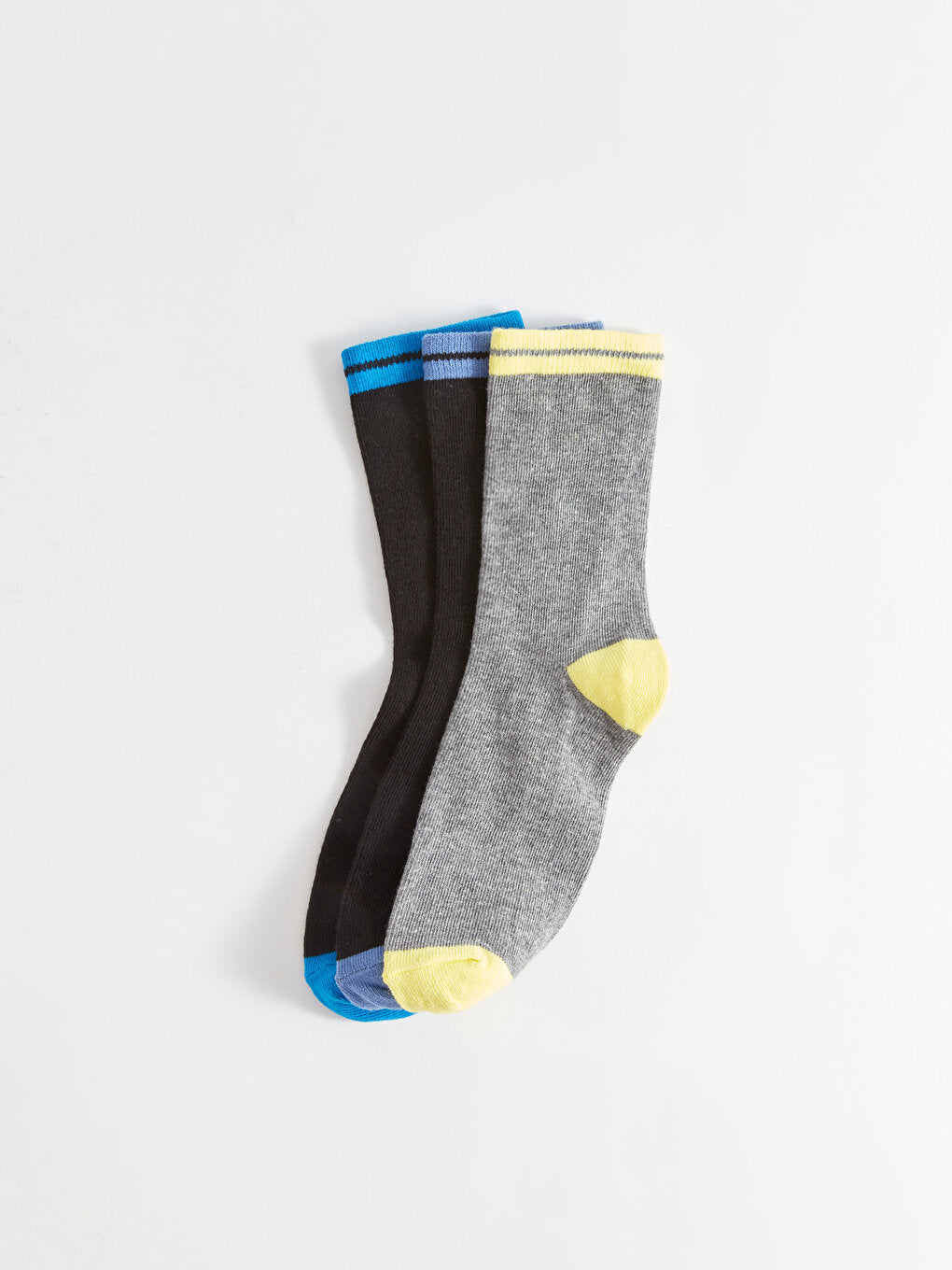 Color Blocked Boy Socks 3 Pack