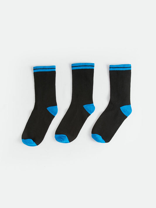 Color Blocked Boy Socks 3 Pack