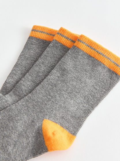 Color Blocked Boy Socks 3 Pack