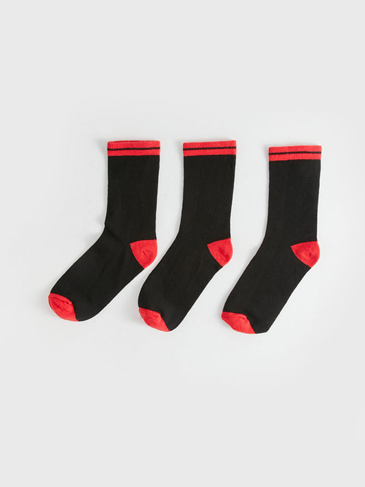 Color Blocked Boy Socks 3 Pack