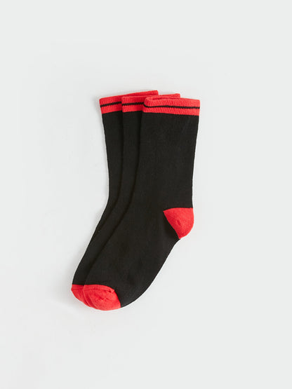 Color Blocked Boy Socks 3 Pack