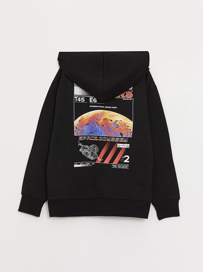 Comfortable Fit Printed Boys Hoodie