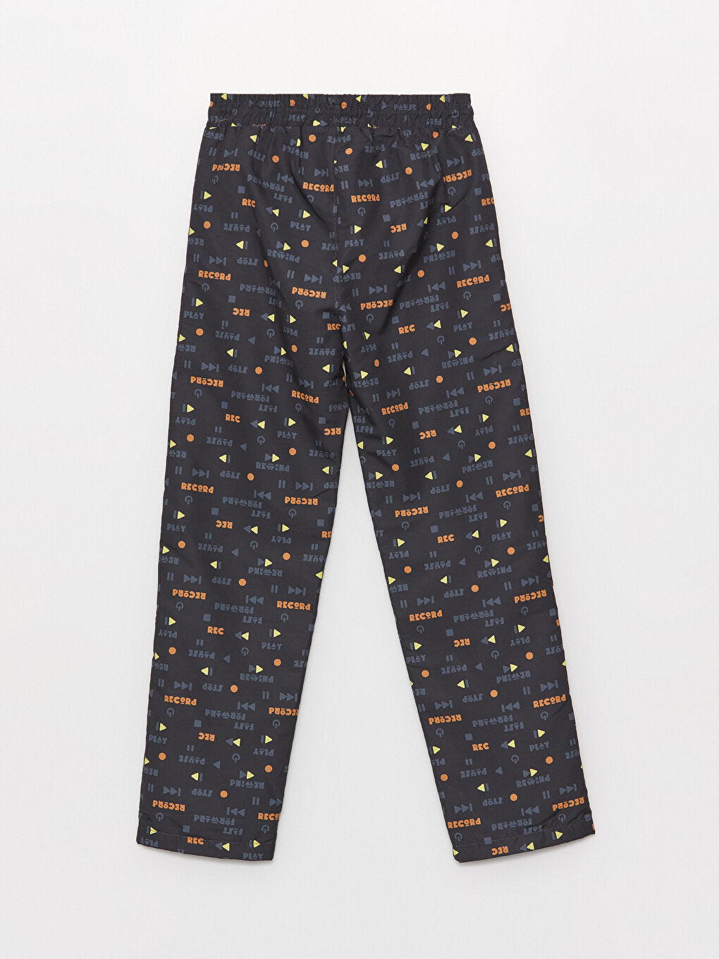 Elastic Waist Printed Fleece Lined Boy's Trousers