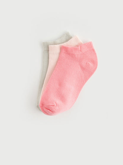 Basic Girl's Booties Socks 3-pack