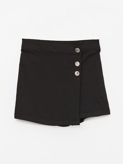 Girl's Short Skirt with Elastic Waist