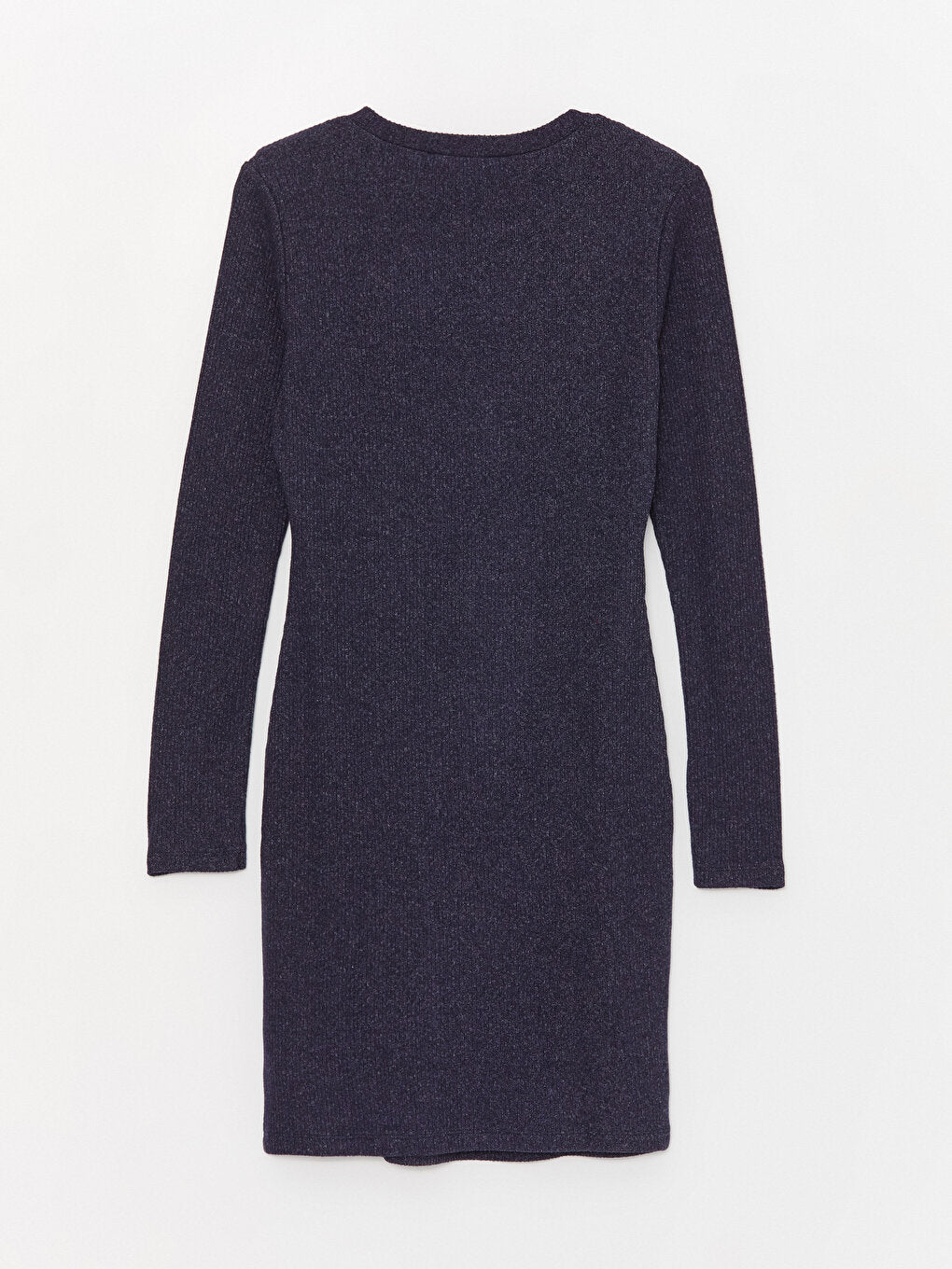 Crew Neck Straight Long Sleeve Women's Knitwear Dress