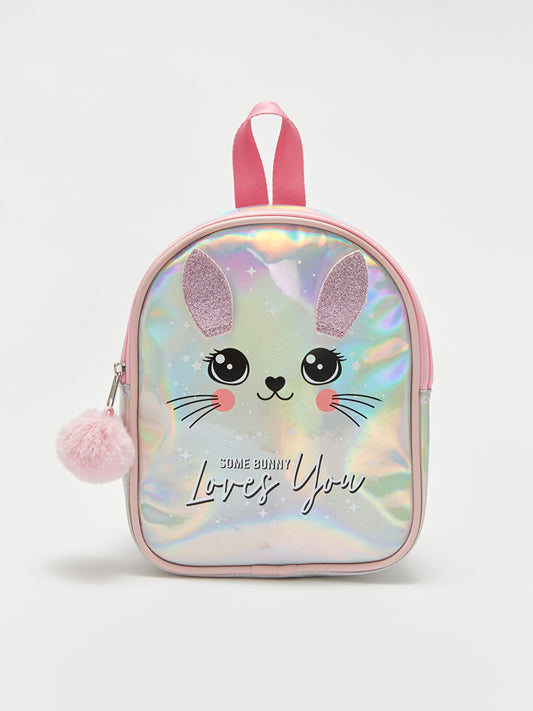 Cat Printed Girl's Backpack