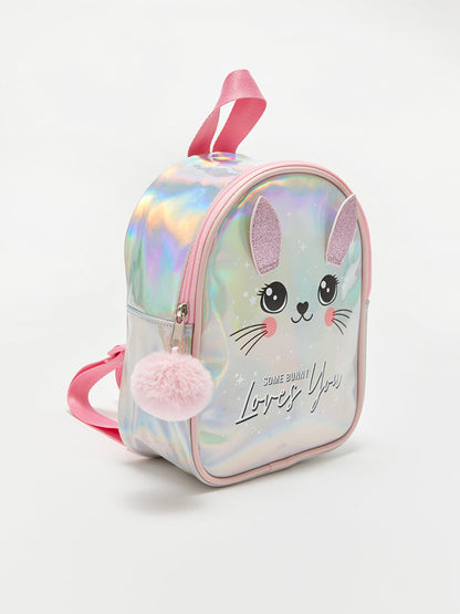 Cat Printed Girl's Backpack