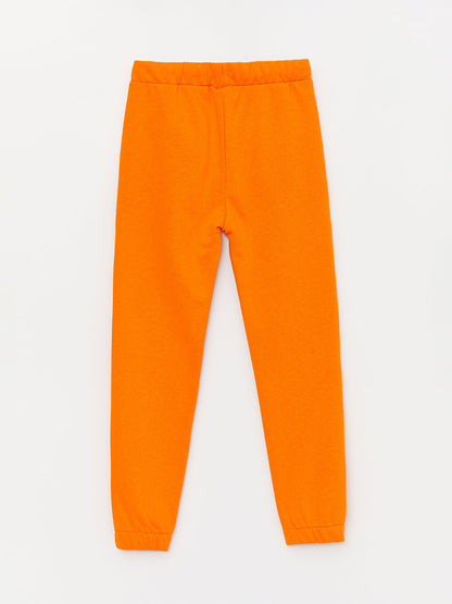 Printed Boys' Jogger Sweatpants with Elastic Waist