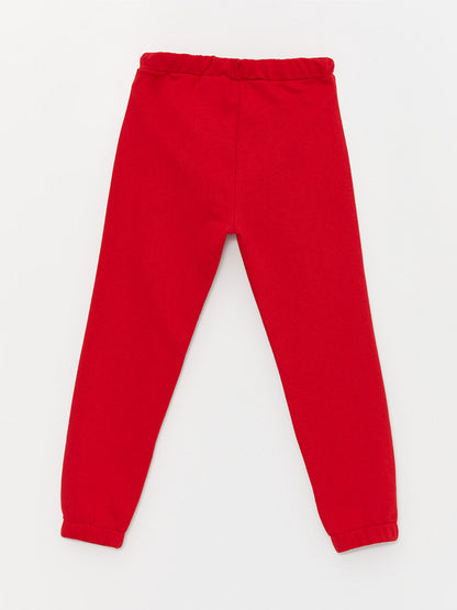 Printed Boys' Jogger Sweatpants with Elastic Waistband