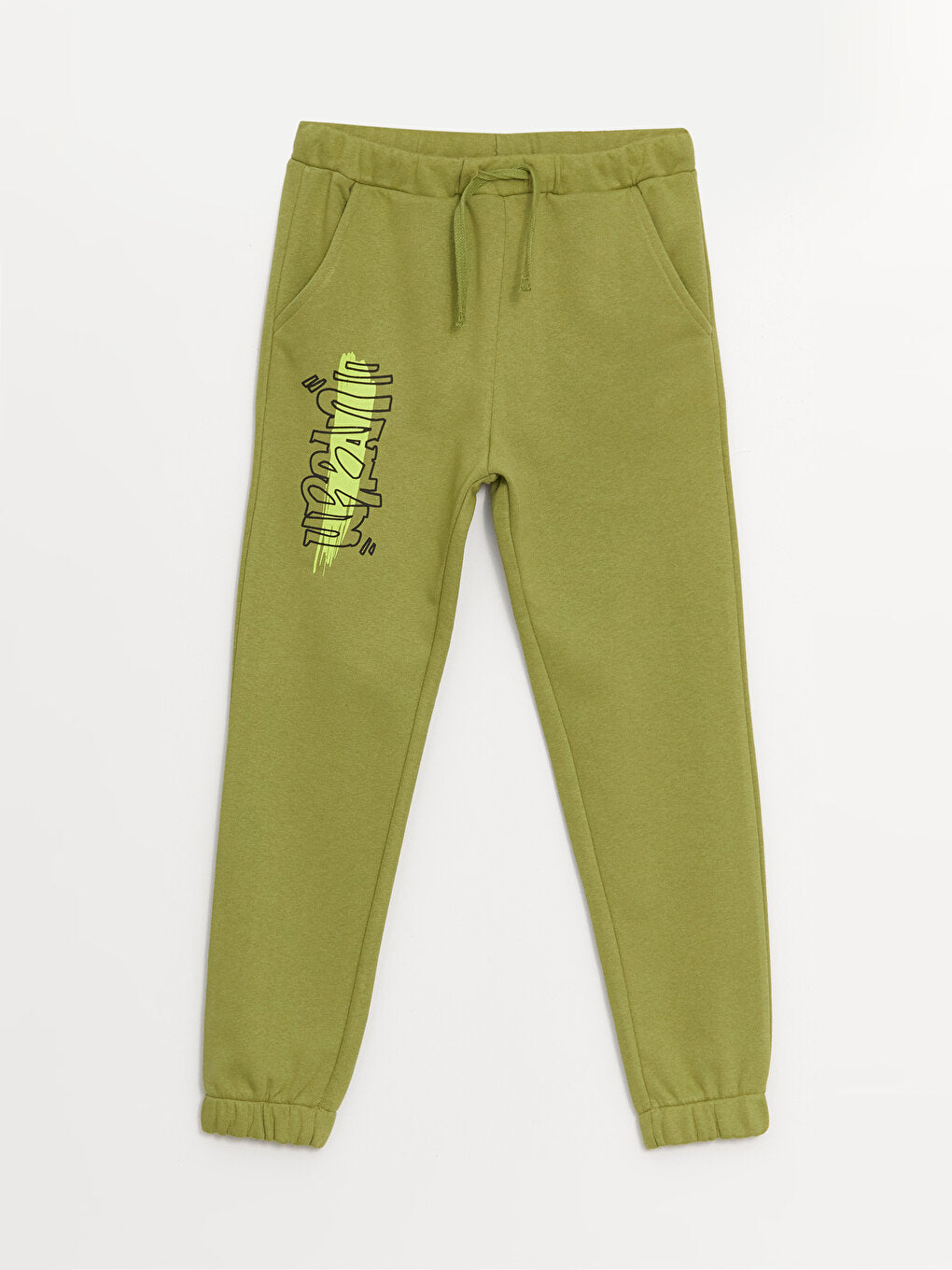 Printed Boys' Jogger Sweatpants with Elastic Waist