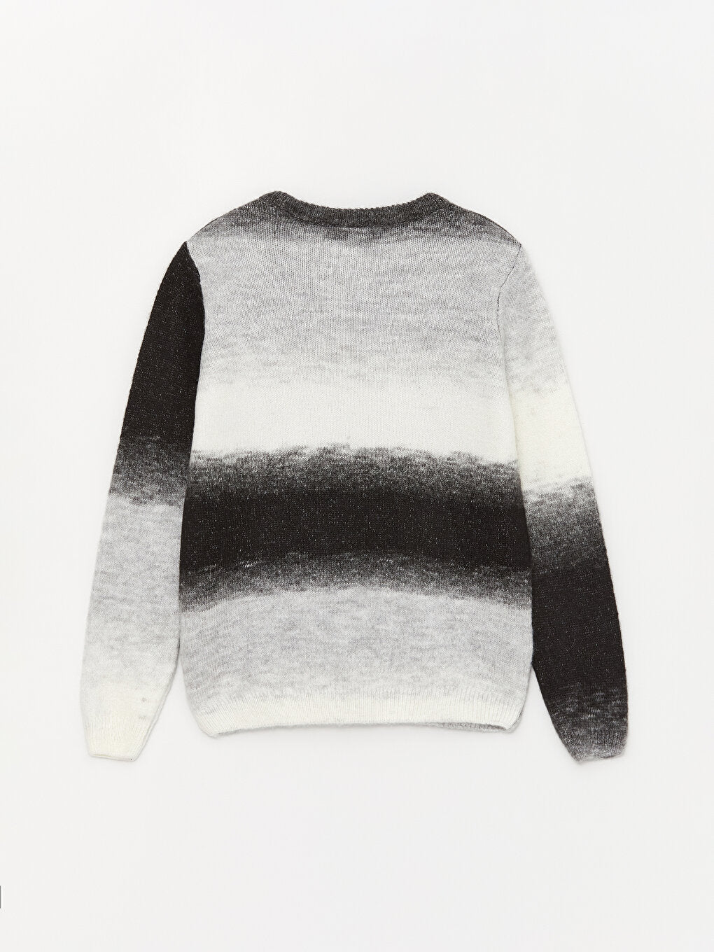 Crew Neck Color Block Long Sleeve Boy's Knitwear Sweater