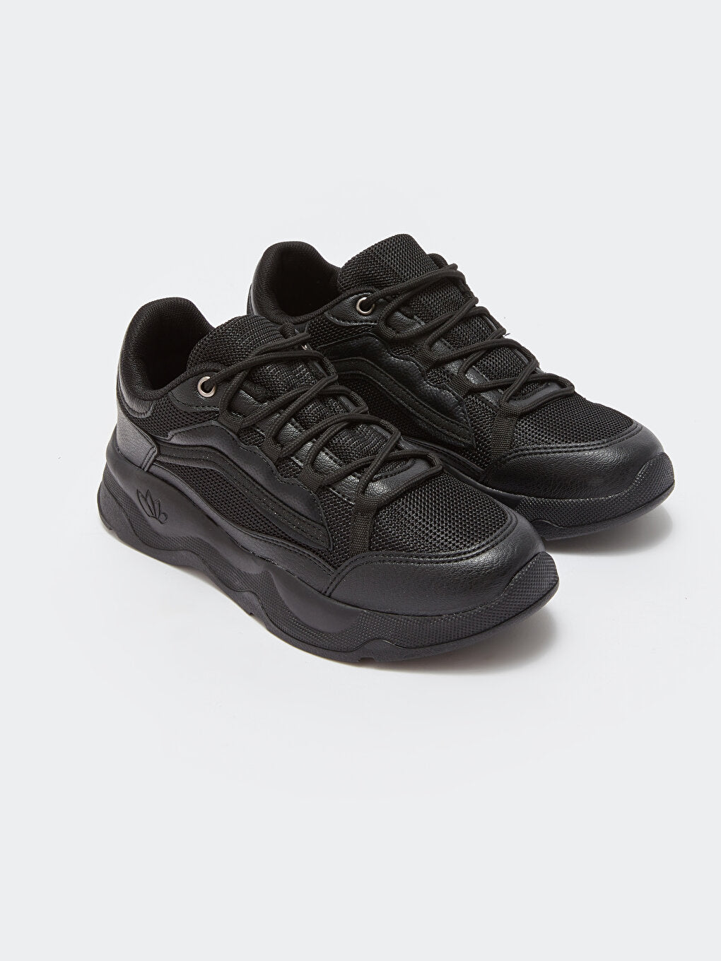 Lace-up Women's Active Sneakers with Mesh Detail