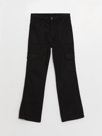 Girl's Flare Leg Cargo Pants