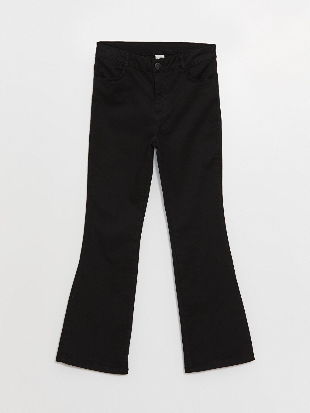 Basic Gabardine Flare Leg Girls' Trousers